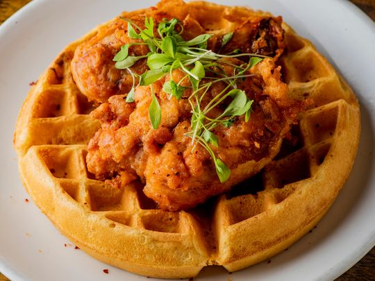 Chicken and waffles